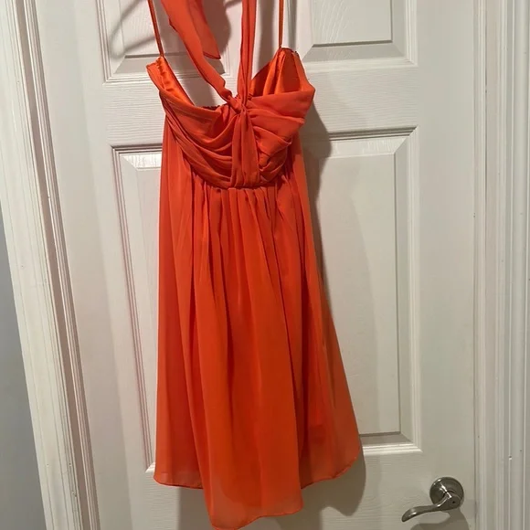 The Limited Orange Midi Dress
